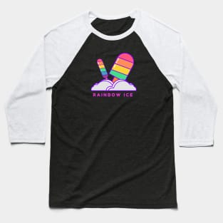 two rainbow ice creams kids gift Baseball T-Shirt